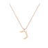 Kaf - Hebrew Alef-Bet letter diamond Necklace - Kaf letter